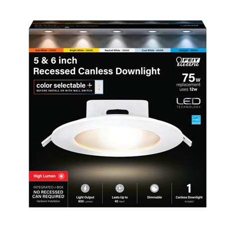 6 inch recessed light support box feit electric|6 inch tethered lights.